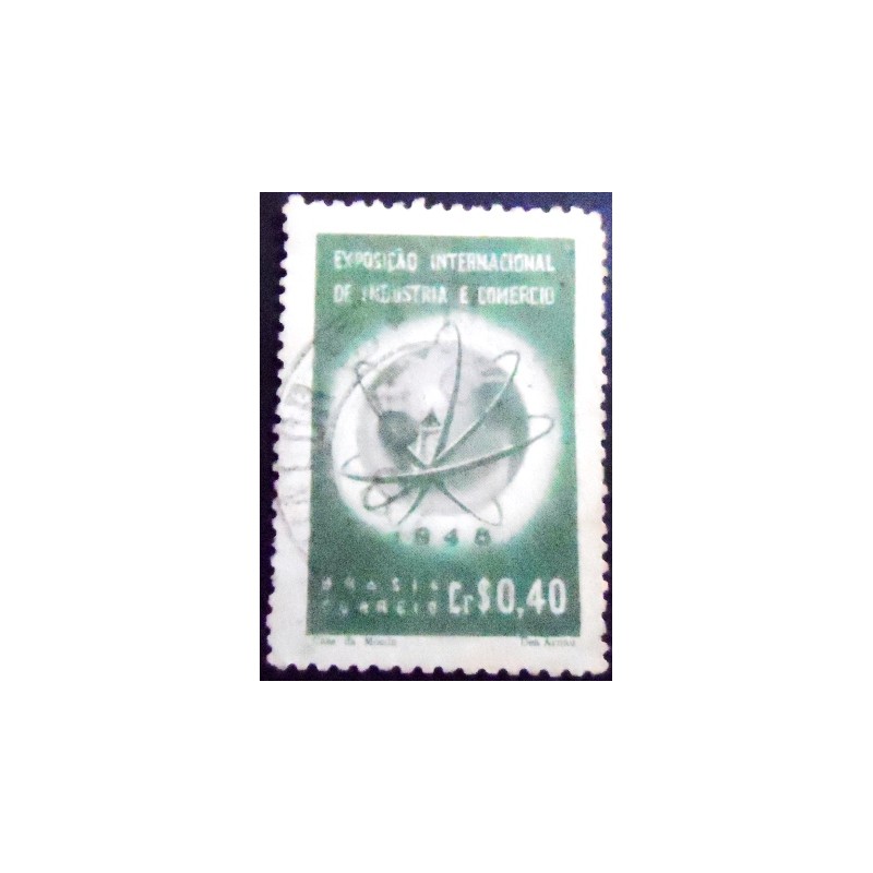 Imagem do selo postal de 1948 Exposição de Quitandinha U