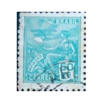 Imagem similar à do selo postal do Brasil de 1936 - Aviação 50 U