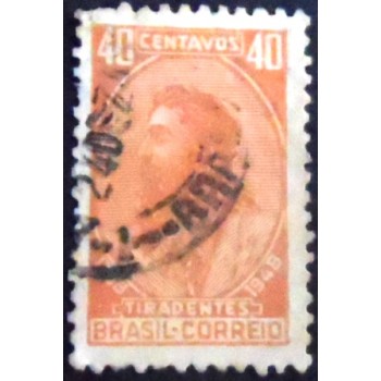 Imagem do selo postal do Brasil de 1948 Tiradentes U