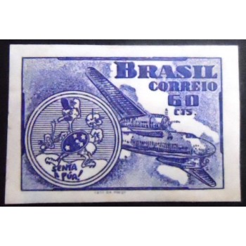 Selo postal do Brasil de 1949 FAB - Força Aérea Brasileira M