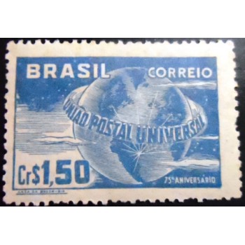 Imagem do selo postal do Brasil de 1949 75 Anos UPU N