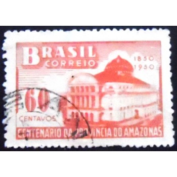 Imagem similar à do selo postal de 1950 Elevação do Amazonas à Província U