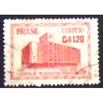 Imagem similar à do selo postal de 1950 Edifício dos Correios e Telégrafos de Pernambuco 1,20 U