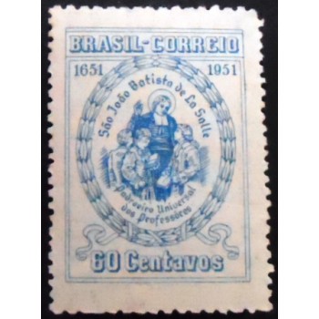 Selo postal de 1951 São João Batista de La Salle N