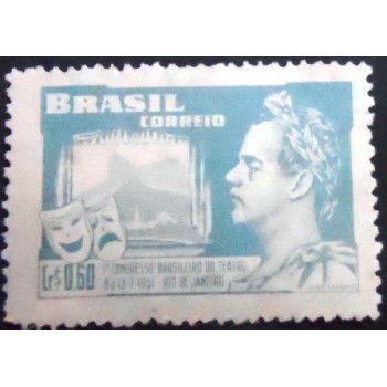 Selo postal do Brasil de 1951 João Caetano dos Santos - Variante A
