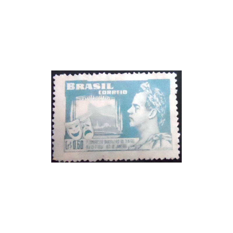 Selo postal do Brasil de 1951 João Caetano dos Santos - Variante A