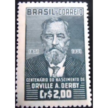 Selo postal de 1951 Orville Adalbert Derby M