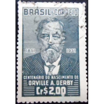 Selo postal de 1951 Orville Adalbert Derby U