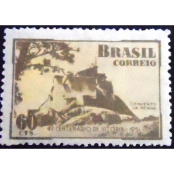 Selo postal de 1951 Centenário da cidade de Vitória M