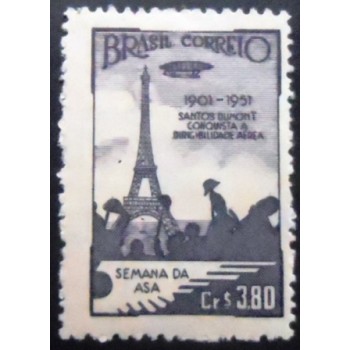 Selo postal de 1951 Torre Eiffel M