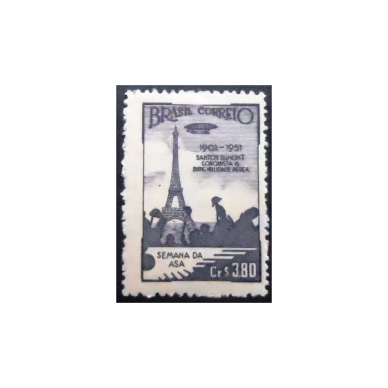 Selo postal de 1951 Torre Eiffel N