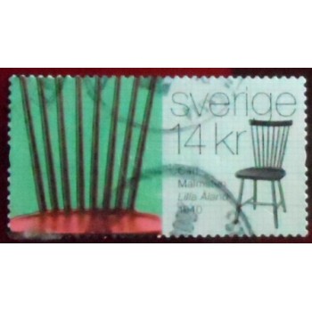 Selo postal da Suécia de 2014 Chairs II