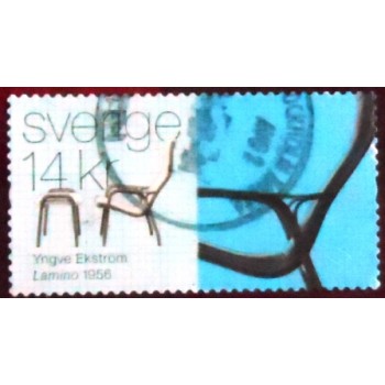 Selo postal da Suécia de 2014 Chairs III