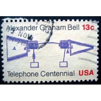 Selo postal Estados Unidos 1976 Bell's Telephone