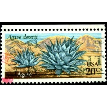 Selo postal dos Estados Unidos de 1981 Desert Plants:Agave