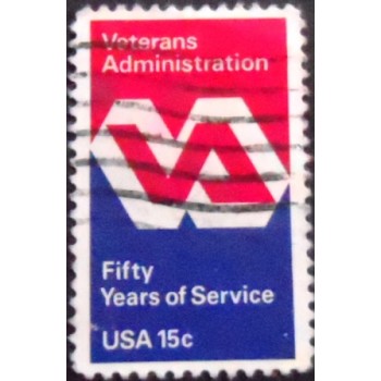 Selo postal dos Estados Unidos de 1980 Veterans Administration Emblem