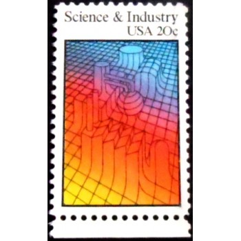 Selo postal dos Estados Unidos de 1983 3-Dimensional Graph