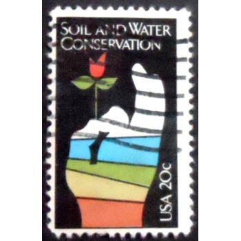 Selo postal dos Estados Unidos de 1984 Soil and Water Conservation