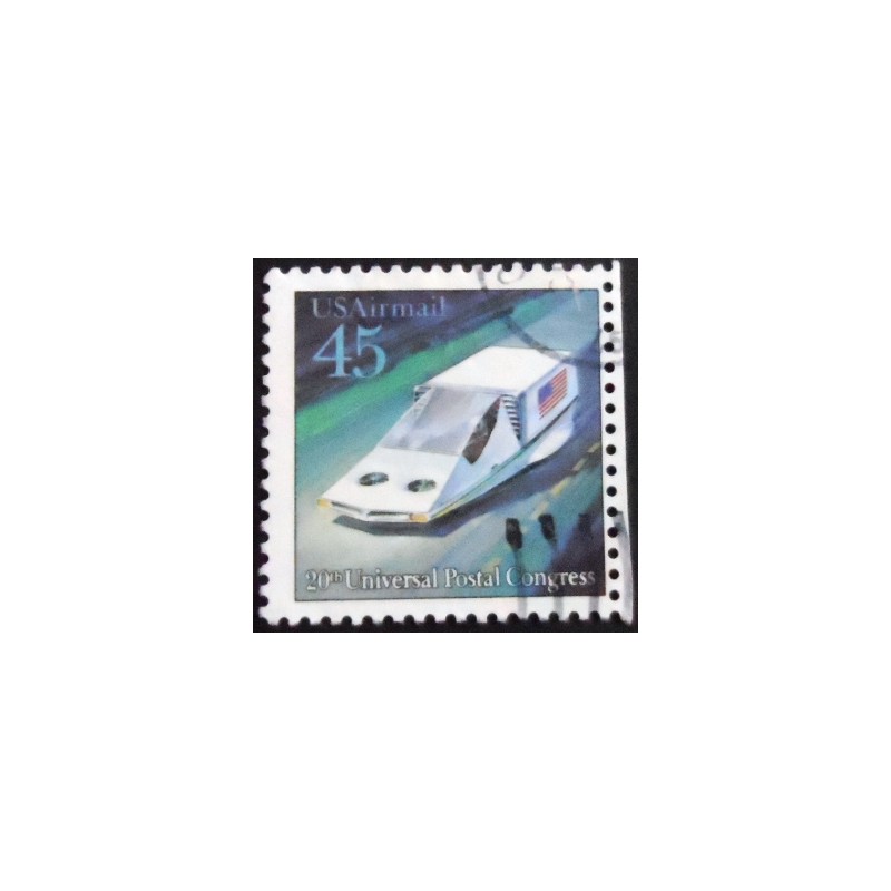 Selo postal dos Estados Unidos de 1989 Air-suspended Hover Car