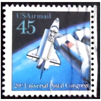Selo postal dos Estados Unidos de 1989 Space Shuttle U
