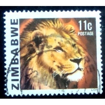 Imagem similar à do selo postal do Zimbabwe de 1980 Lion