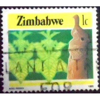 Selo postal DO Zimbábue DE 1985 Tobacco