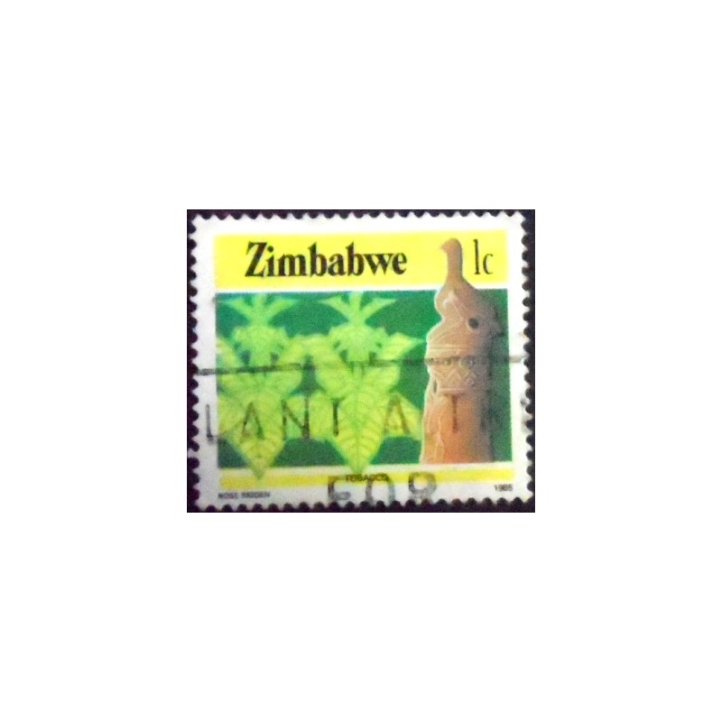 Selo postal DO Zimbábue DE 1985 Tobacco