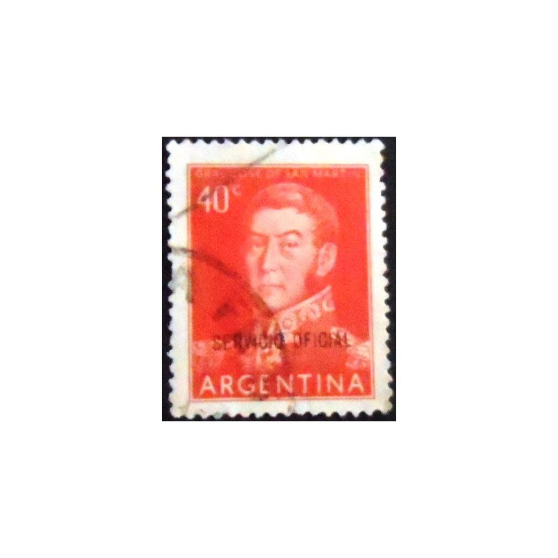 Selo da Argentina de 1956 José Francisco de San Martín 40 oficial