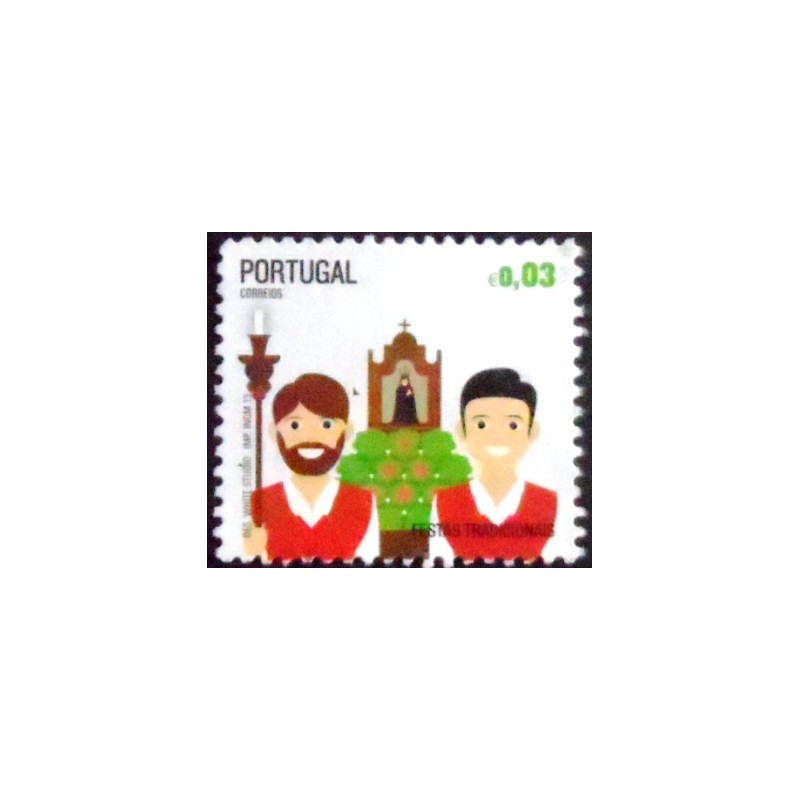 Selo postal de Portugal de 2013 Traditional Portuguese Festivals