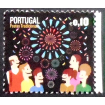 Selo postal de Portugal de 2011 Fireworks