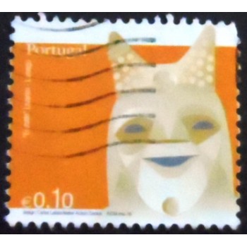 Imagem similar à do selo postal de Portugal de 2005 Portuguese Masks