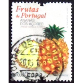 Selo postal de Portugal de 2015 Pineapple