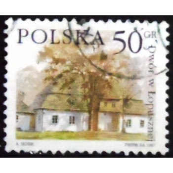 Selo postal da Polônia de 1997 Manor house in Lopuszna