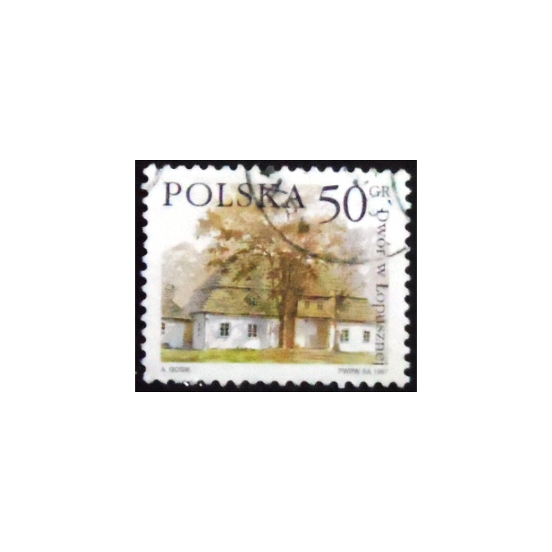 Selo postal da Polônia de 1997 Manor house in Lopuszna