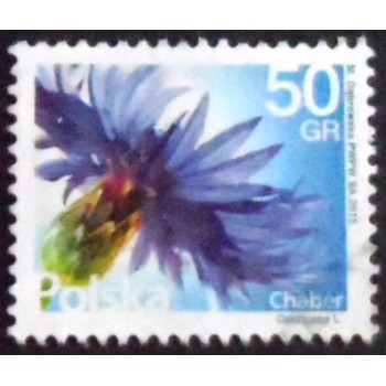 Selo postal da Polônia de 2016 Coneflower