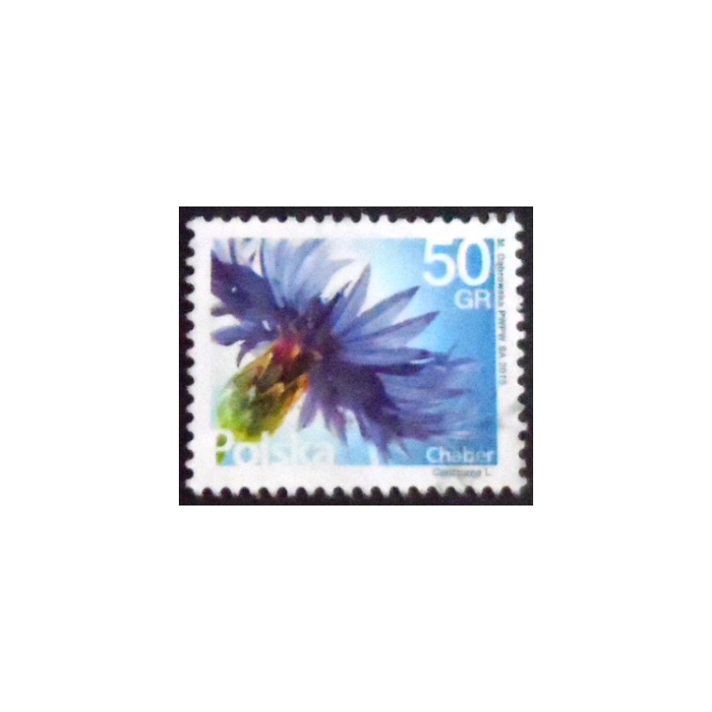 Selo postal da Polônia de 2016 Coneflower