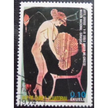 Selo postal da Guine Equatorial de 1975 Greek MCC