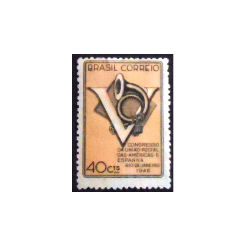 Selo postal do Brasil de 1946 Congresso UPAE N