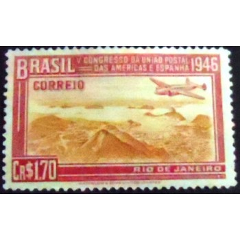 Selo postal do Brasil de 1946 5º Congresso da UPAE 1,70 N