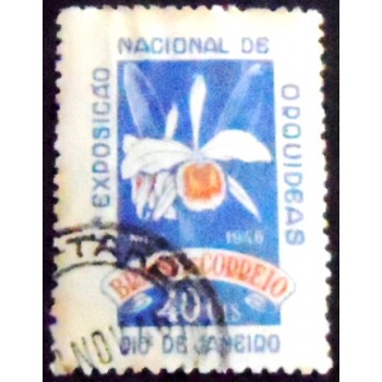 Imagem Similar à do selo postal do Brasil de 1946 Exposição de Orquídeas U