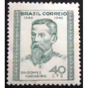 Imagem do selo postal do Brasil de 1946 General Gomes Carneiro M