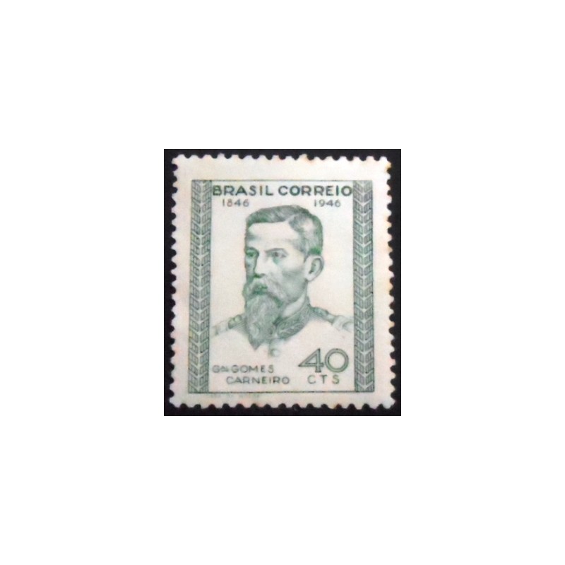 Imagem do selo postal do Brasil de 1946 General Gomes Carneiro M