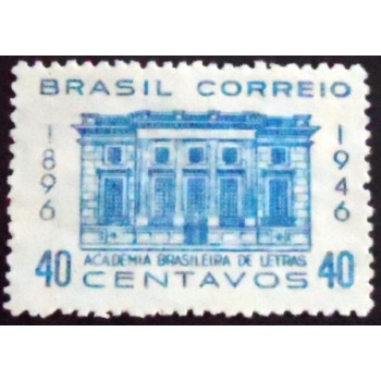 Imagem do selo postal de 1946 Academia Brasileira de Letras N