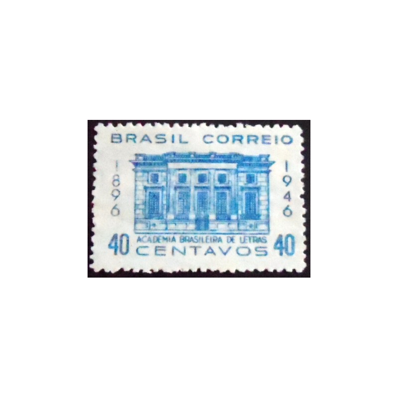 Imagem do selo postal de 1946 Academia Brasileira de Letras N