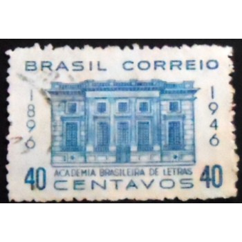 Imagem similar à do selo postal de 1946 Academia Brasileira de Letras  U