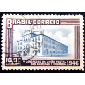 Imagem do elo postal do Brasil de 1946 Congresso UPAE 10 U
