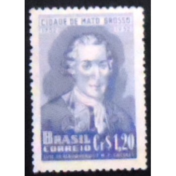 Imagem do selo postal de 1952 Luís de Albuquerque M