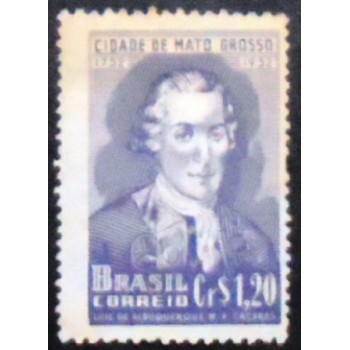 Imagem do selo postal de 1952 Luís de Albuquerque N