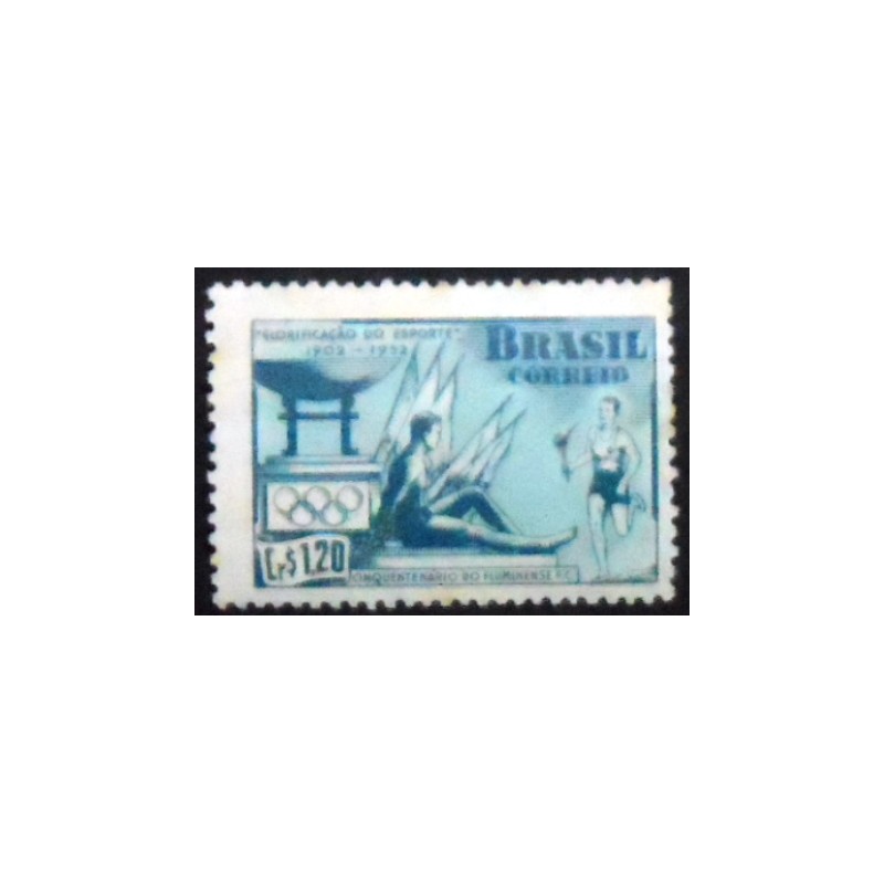 Imagem do selo postal de 1952 Fluminense Futebol Clube N