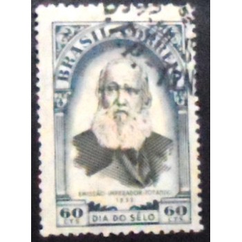 Imagem do selo postal de 1952 Cabeça Grande - Exp. Filatélica Nacional NCC